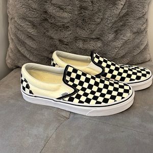 Vans classic slip on checkerboard shoe